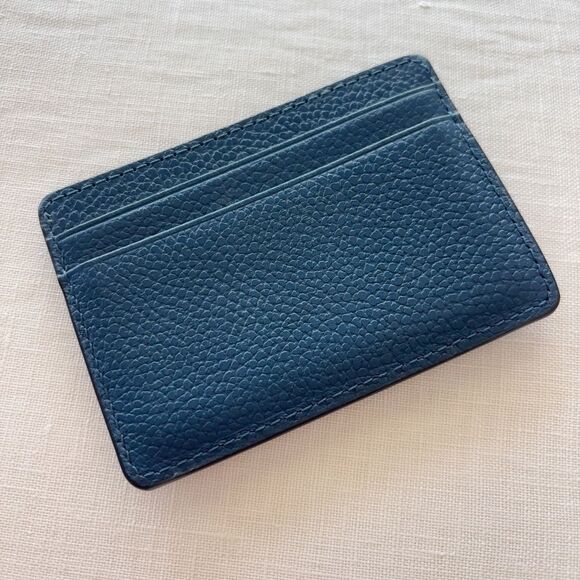 Michael Kors Jet Set Navy Pebbled Leather Card Holder Wallet | Unisex | OS - Picture 3 of 4